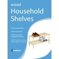 thumbnail image 6 of Whitmor 2 Tier Natural Wood Household Shelf, 10.25 x 24.75 x 11.5", 6 of 6