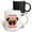 Multicolor, variant on 3drose, Cute Pug Saying I Puggin Love You, 15oz Two-tone Blue Mug