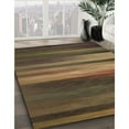 thumbnail image 3 of Ahgly Company Machine Washable Indoor Square Transitional Copper Brown Area Rugs, 3' Square, 3 of 7