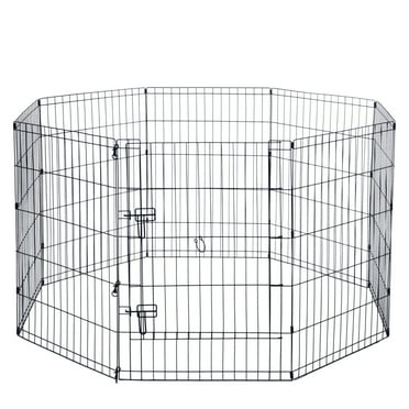 Max & Marlow Portable Dog Playpen, 8-Panel Metal Dog Fence, Indoor & Outdoor Use, Customizable, 36" Height