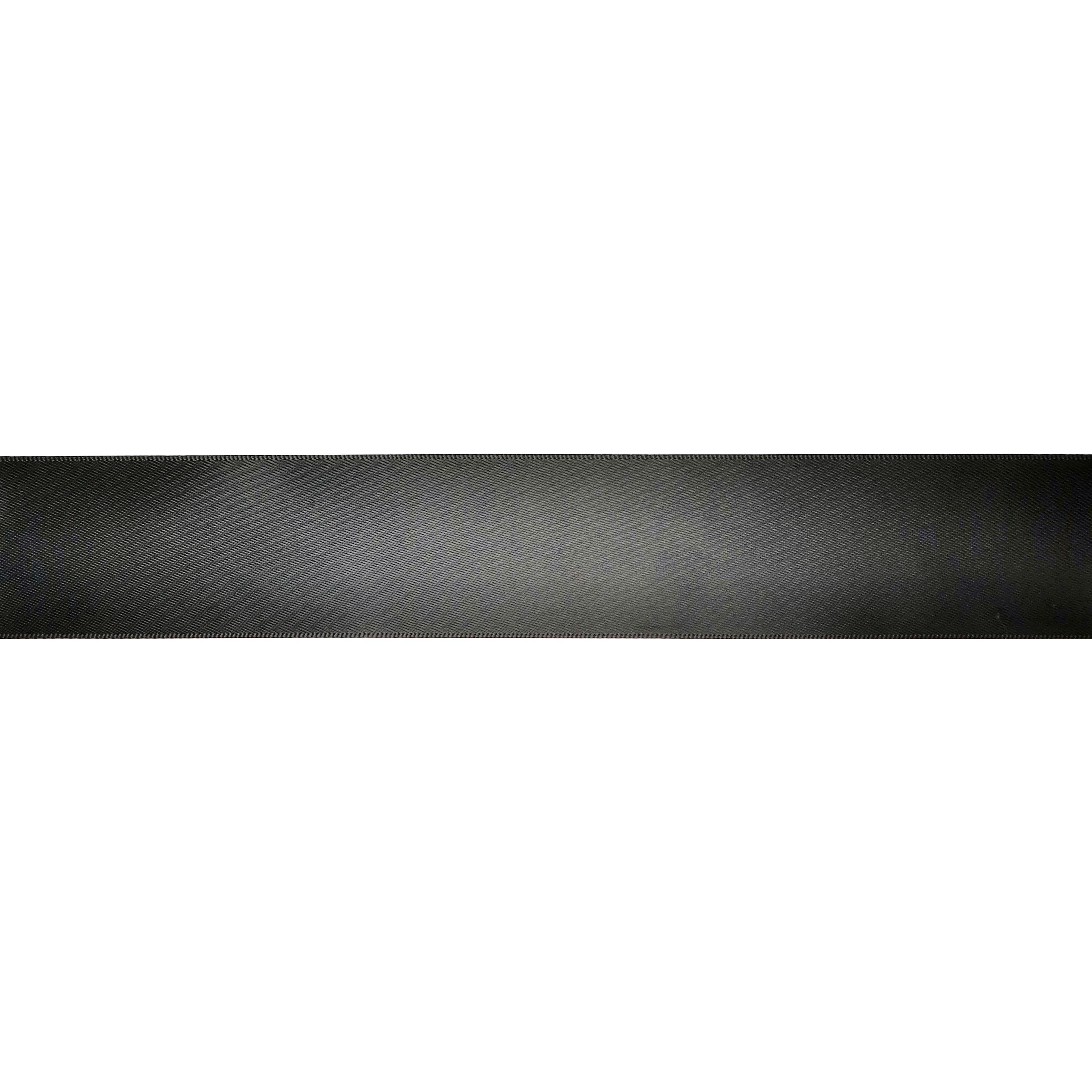 1.5" x 3yd. Black Satin Ribbon by Celebrate It – Non-Wired Woven Selvage Edge - Ideal for Gift Wrapping - Crafts & Decor - 12 Pack
