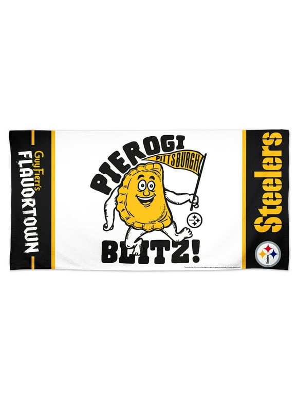 WinCraft Pittsburgh Steelers NFL x Guy Fieri-s Flavortown 30" x 60" Spectra Beach Towel