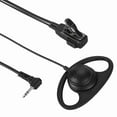thumbnail image 4 of Auriculares de seguridad tipo D con conector de 2,5 mm y gancho para la oreja para radios Motorola con botón PTT, 4 of 11