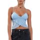 thumbnail image 1 of Lucakuins, camisolas de Color sólido/estampado para mujer, tirantes finos, cuello en V, sin mangas, camisetas sin mangas con tirantes, chalecos sin espalda de verano, Tops cortos Lucakuins  moda, 1 of 3