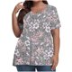 thumbnail image 1 of Camiseta de Manga Corta de Cuello en V Sólido Casual, Camisetas de Manga Corta para las Mujeres, 1 of 4