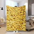 thumbnail image 5 of Isvgxsz Novelty Instant Noodles Blanket, Funny Realistic Food Throw Blankets Ramen Texture Print Flannel Fleece Blanket for Bedroom Living Rooms Sofa Couch Beds Office Lap, 5 of 6