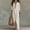 *White, variant on ClodeEU Women's Linen Blend Button Down Maxi Shirt Dress,Casual Loose Summer Beach Cover Up Dress White,Women's Plus L