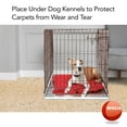 thumbnail image 2 of Resilia Under Pet Cage Mat for Bird Cages, Reptile Aquariums, Dog Kennels, Water-Resistant Pad For Carpeted Floors and Surfaces, 30 Inches x 48 Inches, Black, 2 of 9