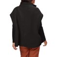 thumbnail image 3 of Fall Winter Women Casual Loose Fleece Vest Oversize Button-up Sherpa Vest Jacket, 3 of 6