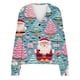 thumbnail image 5 of Cárdigan informal para mujer, con botones y estampado navideño, chaqueta de moda, abrigo, blusa de poliéster para mujer, 5 of 5