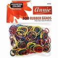 thumbnail image 2 of Annie Rubber Bands Assorted Sizes, 300 Count Elastic Hair Ties, Brown, 2 of 2