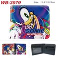 thumbnail image 3 of Cartera de Sonic The Hedgehog con diseño de dibujos animados, monedero plegable para hombre y mujer, tarjetero moderno, billetera corta plegable a la mitad, 3 of 5