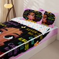thumbnail image 3 of Castle Fairy Black Cute Girl Zipper Twin Comforter Sets with Fitted Sheet and 2 Pillowcases,Floral Sunflowers Butterfly Zipper Bedding Set,Gold Pink Purple,4-Piece, 3 of 6