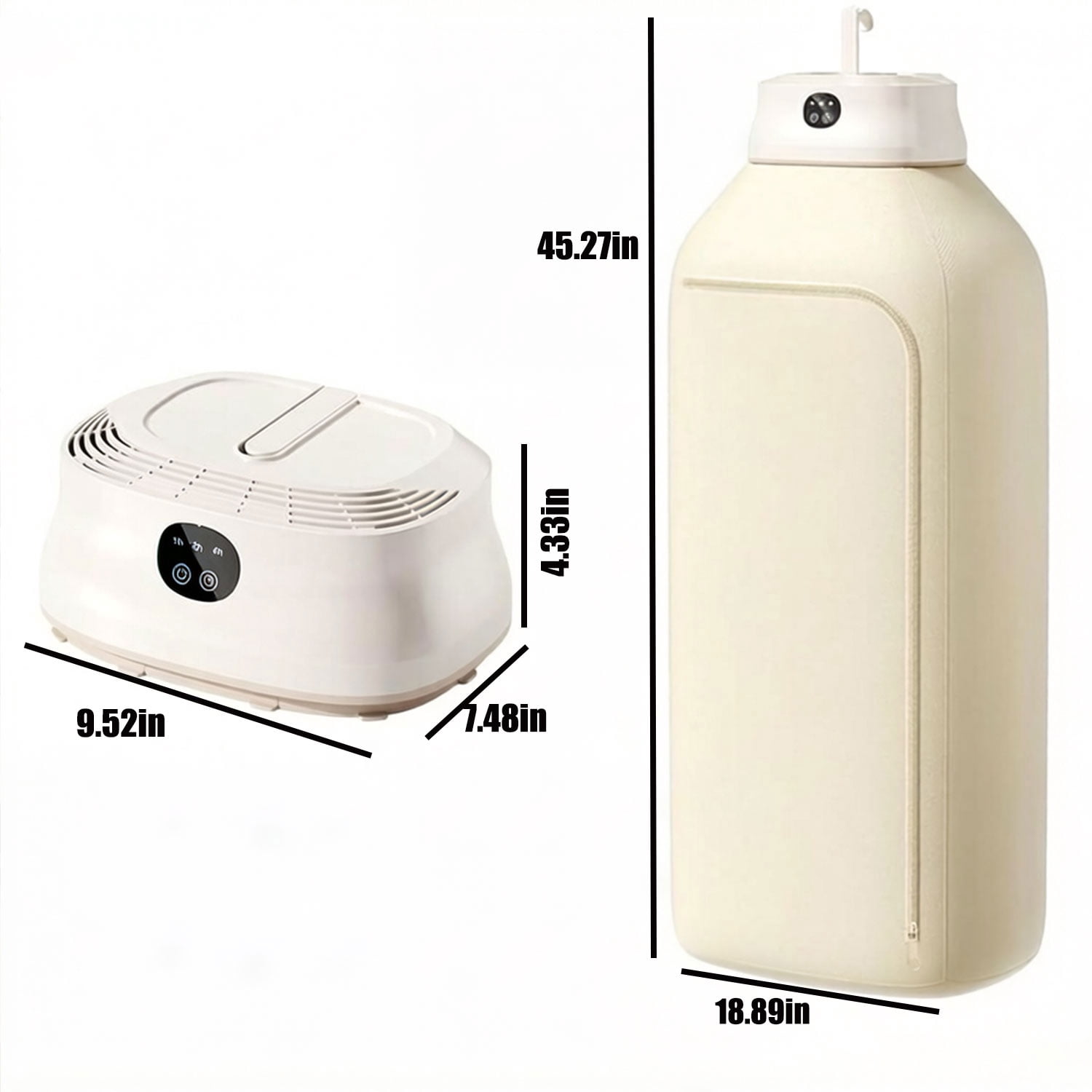 iFCOW Portable Clothes Dryer, 400W Mini Folding Laundry Dryers Machine, Holds 9 Clothes for Laundry Apartments and Travelling, Hotel Room