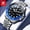 Blue Black, variant on OLEVS 5657 Mens Watch Original Stainless Steel Date Quartz Watch Waterproof Luminous Sports Watches For Man Box Gifts Reloj