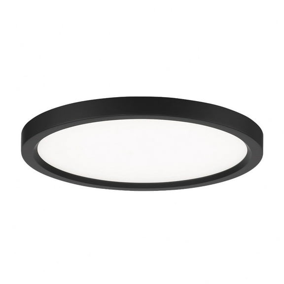 Minka Lavery - 30W 1 LED Round Flush Mount-1 Inches Tall and 15 Inches Wide-Coal