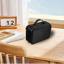 XYRSRUW Cloth Pencil Case, 72 Color Pen Stationery Bag, Large Capacity Storage Pouch, Portable Cloth Organizer