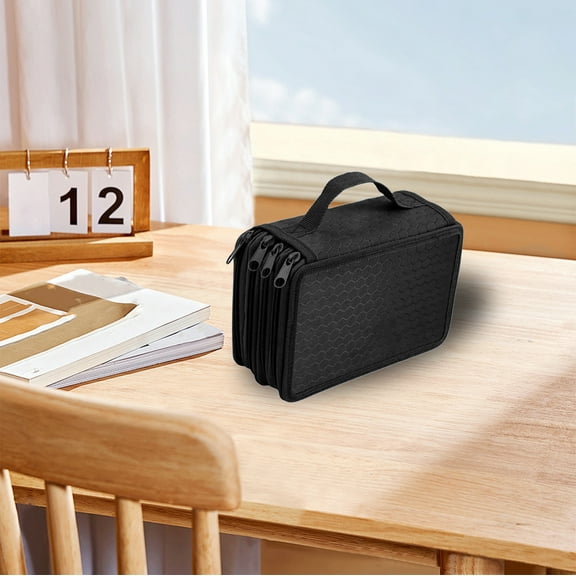 XYRSRUW Cloth Pencil Case, 72 Color Pen Stationery Bag, Large Capacity Storage Pouch, Portable Cloth Organizer