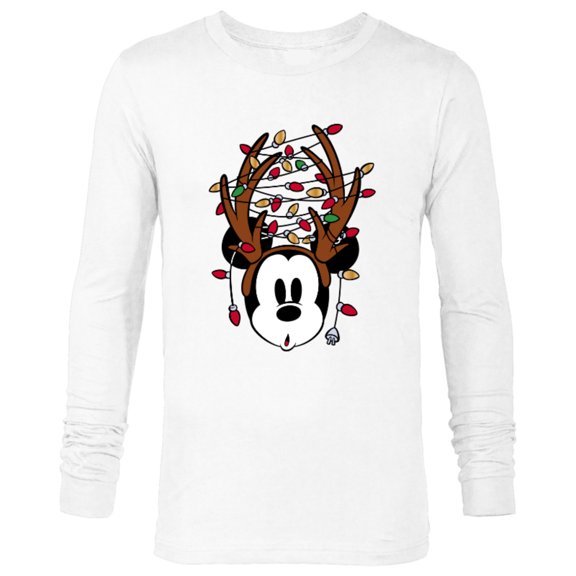 Disney Mickey Mouse Tangled Holiday Standard - Long Sleeve T-Shirt for Men – Customized-White