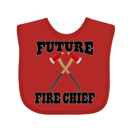

Inktastic Future Fire Chief Firefighter Gift Baby Boy or Baby Girl Bib