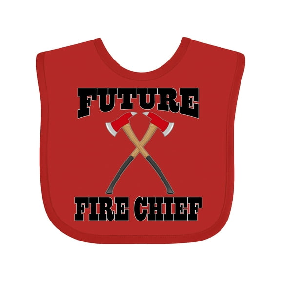 Inktastic Future Fire Chief Firefighter Boys or Girls Baby Bib