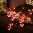 thumbnail image 7 of Battery Operated Flower String Lights ,10ft 30 LEDs Indoor Wall Decor Curtain Decorative Cherry Blossom Fairy Lighting for Home Wedding Birthday Christmas Bedroom, Valentine's Day Decorations, 7 of 7