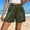 Army Green plus size high waisted shorts a1, variant on Women Plus Size Elastic Waist Shorts with Pockets Casual Loose Summer High Waisted Flowy Shorts for Daily Wear Lounge Fashion Beach Clothes, Beige S