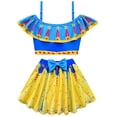thumbnail image 5 of Toddler Girls Princess Swimsuit Two Pieces Ruffle Bathing Suit Tankini Swimwear, 5 of 5