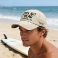 thumbnail image 3 of ddioayh Novelty Retro Funny Not Dead Yet Vintage Baseball Cap Adjustable Unisex Hat Humorous Sarcastic Design For Men And Women, 3 of 5