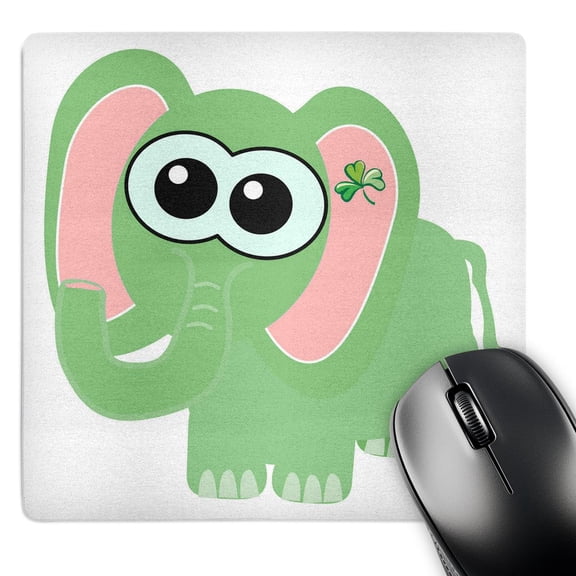 3dRose, St. Pattys Da Ygoofkins Elephant Cartoon, MousePad