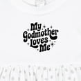 thumbnail image 4 of Inktastic My Godmother Loves Me Godson Goddaughter Girls Baby Dress, 4 of 5