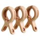thumbnail image 1 of 3/6 pinzas para ropa, antideslizantes, multifuncionales, para tendedero (3 unidades, rosa), 1 of 3