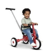 Radio Flyer Milestone Trike to Bike, Grows with Your Child, Tricycle that Switches to Balance Bike, Ages 1.5 - 5 Years, Red