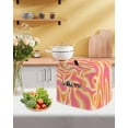 thumbnail image 5 of Pink Orange Stand Mixer Dust Cover with Storage Pocket & Handles, Art Abstract Modern Geometric Fits All Tilt Head & Bowl Lift Kitchen Appliance Cover Organizer Bag Accessories, 6-8 Quart, 5 of 6