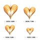 thumbnail image 5 of Juego de 4 corazones dorados colgantes para decoración de pared, ventanas y escenarios, ideal para San Valentín y eventos románticos, con gancho para fácil instalación., 5 of 7