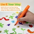thumbnail image 3 of BAZIC Washable Fruit Scented Markers 6 Color Chisel Tip (6/Pack), 1-Pack, 3 of 7