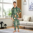 thumbnail image 6 of FORMRS Onesies Pajama for Adults Unisex Hoodie Winter Jumpsuit One Piece Sleepwear, Sizes S-2XL, Brown Christmas Gingerbread, 6 of 7