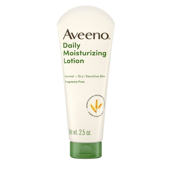 Aveeno Daily Moisturizing Body Lotion with Oat for Dry Skin, 2.5 fl oz
