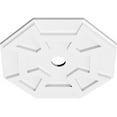 thumbnail image 2 of 16"OD x 2"ID x 5 1/2"C x 1"P Logan Architectural Grade PVC Contemporary Ceiling Medallion, 2 of 11