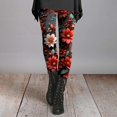 thumbnail image 2 of Jxximdong Leggings for Women Ladies' Slim Fit Floral Slimming Printed Bottom Pants Multicolor L Yoga Pants, 2 of 5