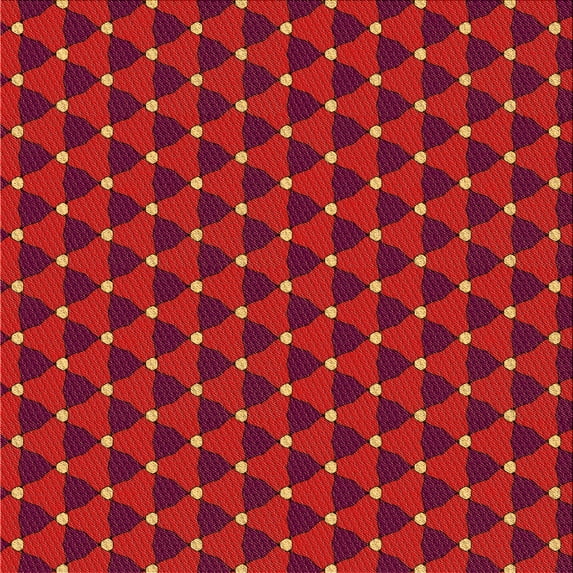 Ahgly Company Indoor Square Patterned Grapefruit Red Area Rugs, 8' Square