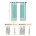 thumbnail image 6 of Fsddascl Bluish Green Greek Key Blackout Curtains for Bedroom/Living Room, Thermal Insulated Kitchen Curtains, Geometric Greece Ancient Farmhouse Geo Grommet Darkening Window Treatment 52"x84"x2, 6 of 6