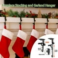 thumbnail image 5 of Fireplace Stocking and Garland Hanger, Heavy Duty 2 in 1 Mantle Stocking Hangers Fits 0.5"To 5.9", Adjustable No Slip No Hardware Required Two in One Christmas Hooks Decoration, 5 of 7