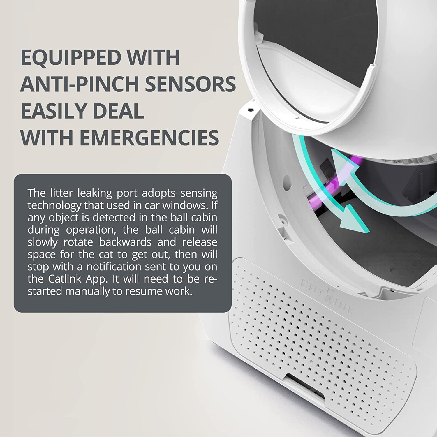 Buy CATLINK Self Cleaning Cat Litter Box, Automatic Wifi App Cats Robot Litter Boxes Online at