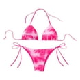 thumbnail image 2 of Milageto Bikini Set Drawstring Stylish Two Piece Bathing Suit for Club Beach Vacation M, 2 of 8
