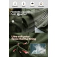thumbnail image 5 of Chrisuno Men's Big and Tall Winter Thicken Puffer Coat Warm Jacket with Removable Hood puff jacket parka winter coats Army Green 6X, 5 of 5
