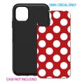 thumbnail image 2 of DistinctInk Custom SKIN / DECAL compatible with OtterBox Symmetry for iPhone 11 Pro MAX (6.5" Screen) - White & Red Polka Dots, 2 of 5