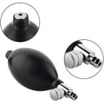 thumbnail image 1 of foco de presión arterial de repuesto y válvula de liberación de aire - Bomba grande premium para inflar manualmente el esfigmomanómetro - Funciona con manguito inflables cervicales ( negro)86*43, 1 of 5