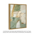 thumbnail image 2 of Sage Green Boho Elegant Abstract Canvas Wall Art by Art Remedy, Gold Floater Frame, 16"x24", 2 of 8