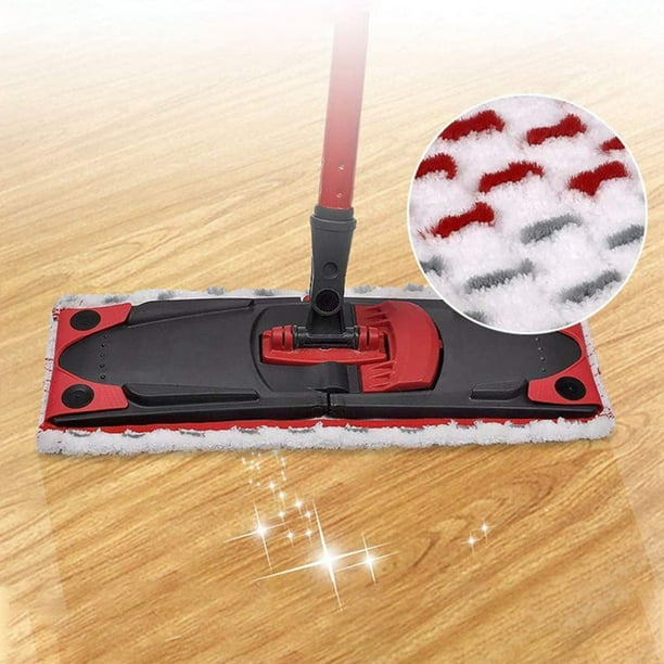 3pcs Kitchen Mop Pads Home Floor Microfibre Cloth Flat Spin For Vileda 